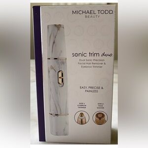 Michael Todd Beauty Sonic Trim Duo-Eyebrow Trimmer & Face Shaver NIB💜